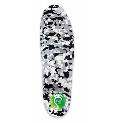 Plantilla Ortopédica Camuflada Blanco y Negro