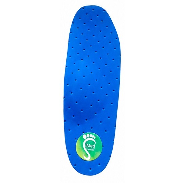 Plantilla Ortopédica Tipo Poliform Perforado Azul